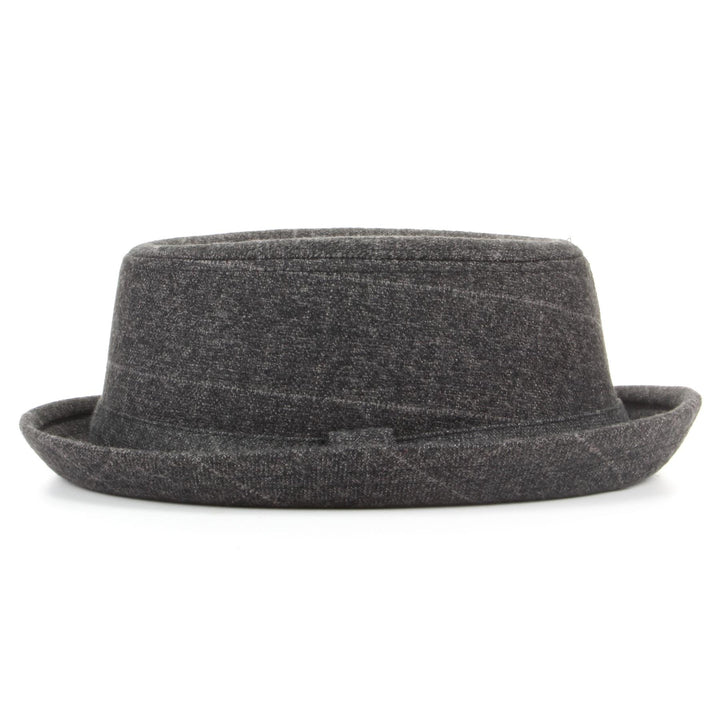 Tweed Pork Pie Hat - Grey