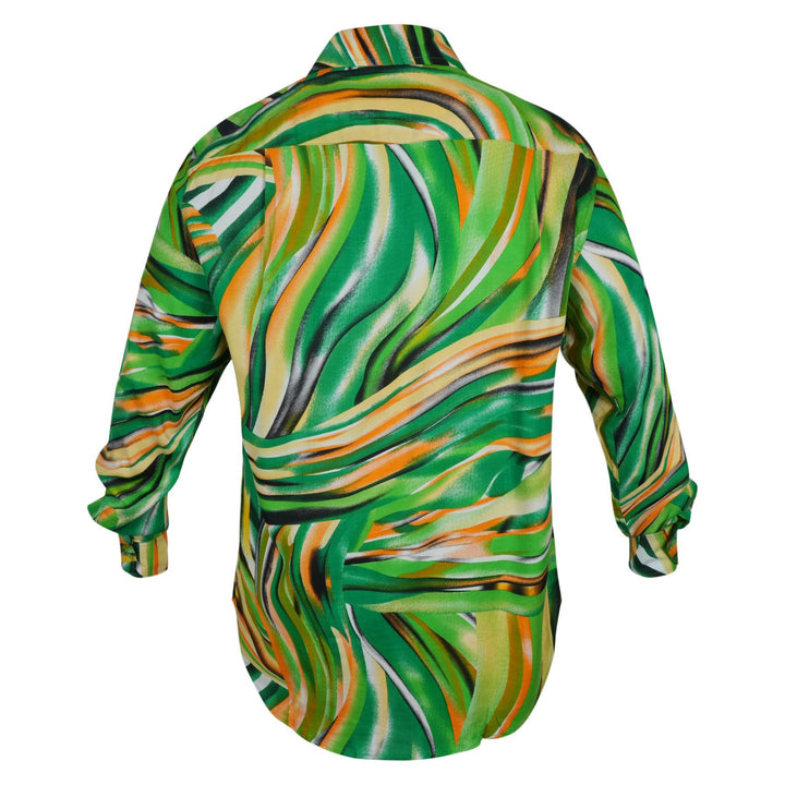 Regular Fit Long Sleeve Shirt - Emeral Wave