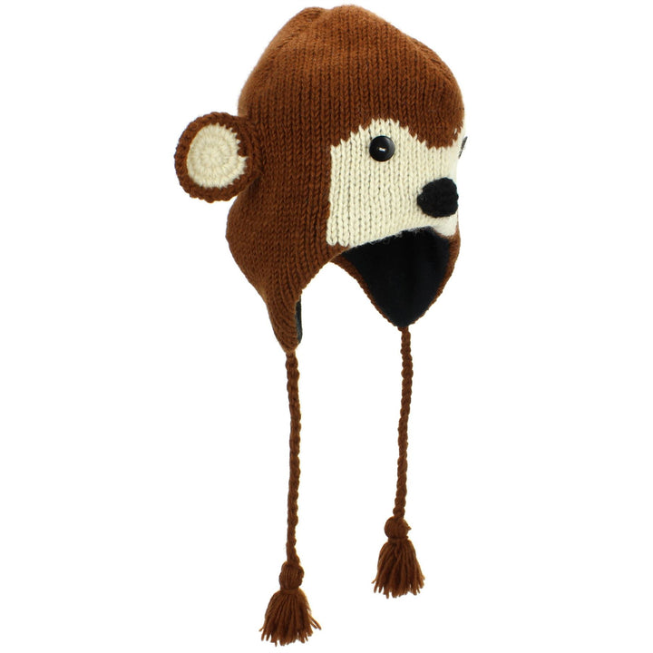 Wool Animal Hat - Monkey