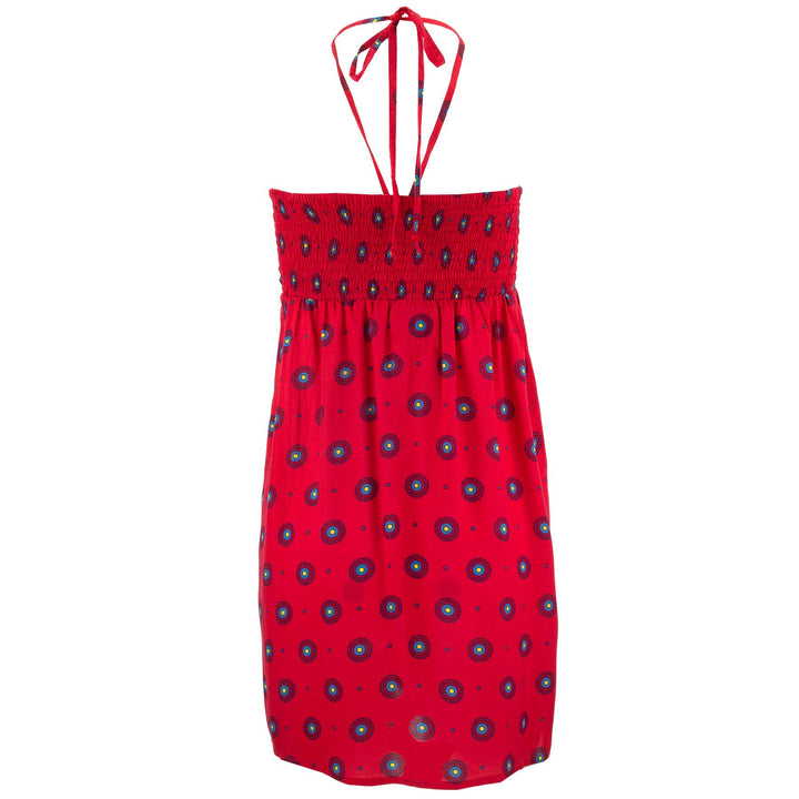 Halterneck Wrinkle Dress - Spirals