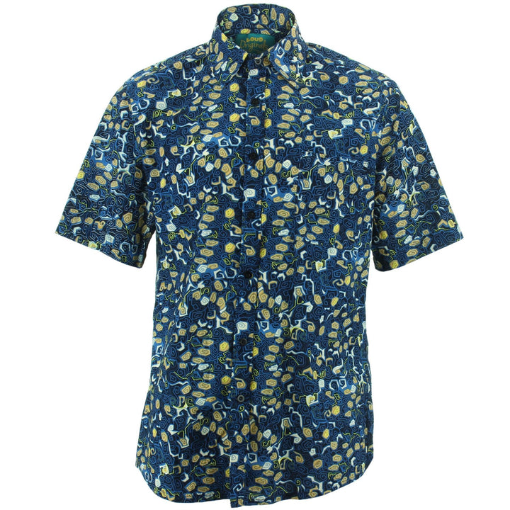 Regular Fit Short Sleeve Shirt - Abstract Swirls