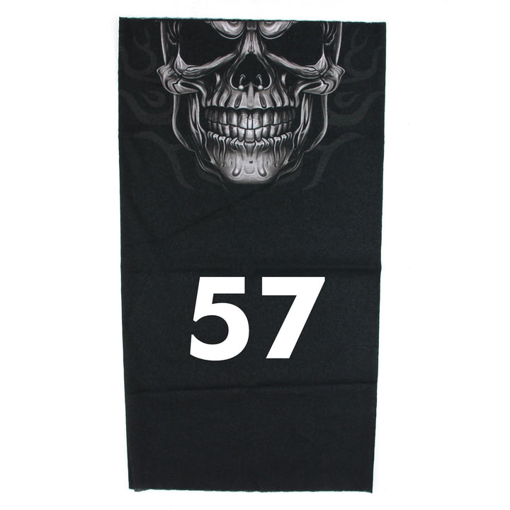 Printed Snood Face Mask - Skull