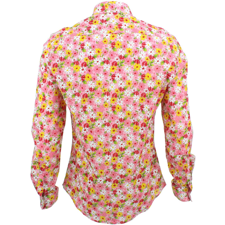 Slim Fit Long Sleeve Shirt - Daisies