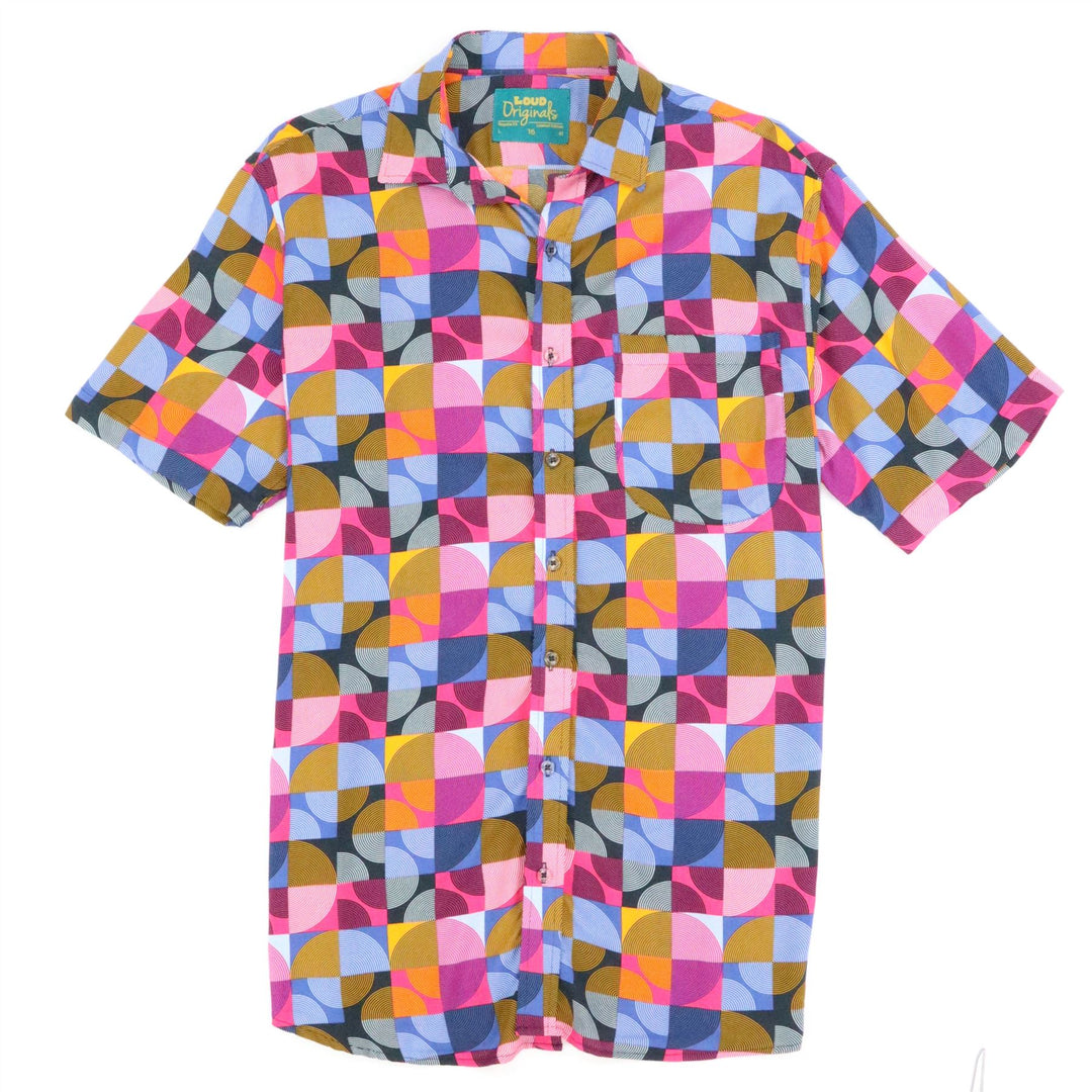 Regular Fit Short Sleeve Shirt - Disco Geo