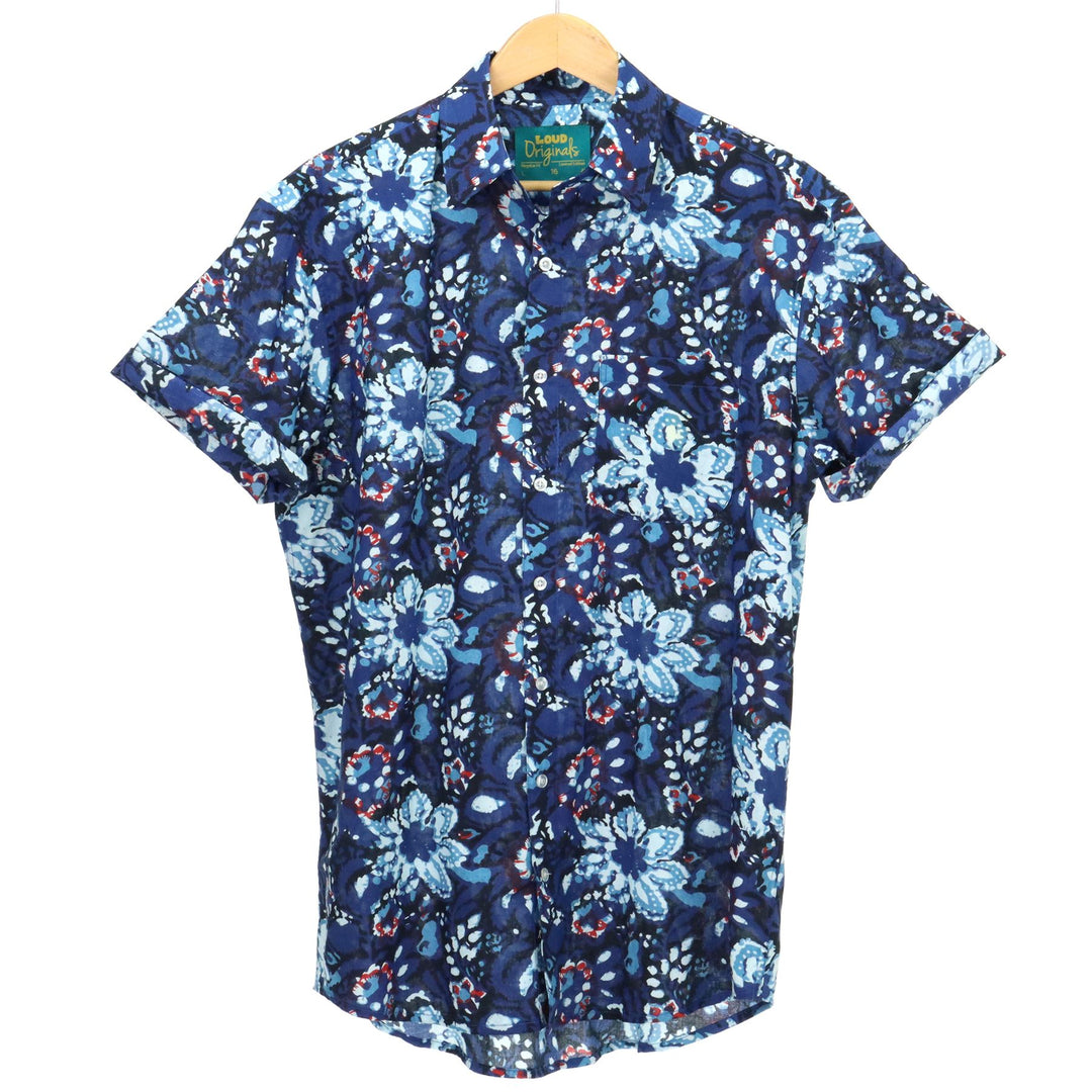 Regular Fit Short Sleeve Shirt - Midnight Tropic Bloom