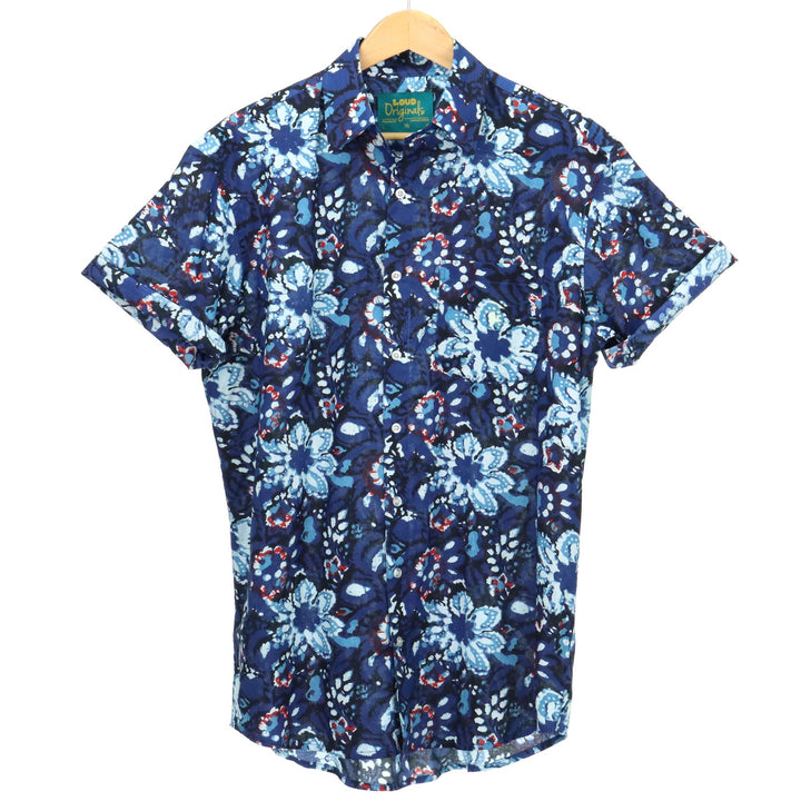 Regular Fit Short Sleeve Shirt - Midnight Tropic Bloom