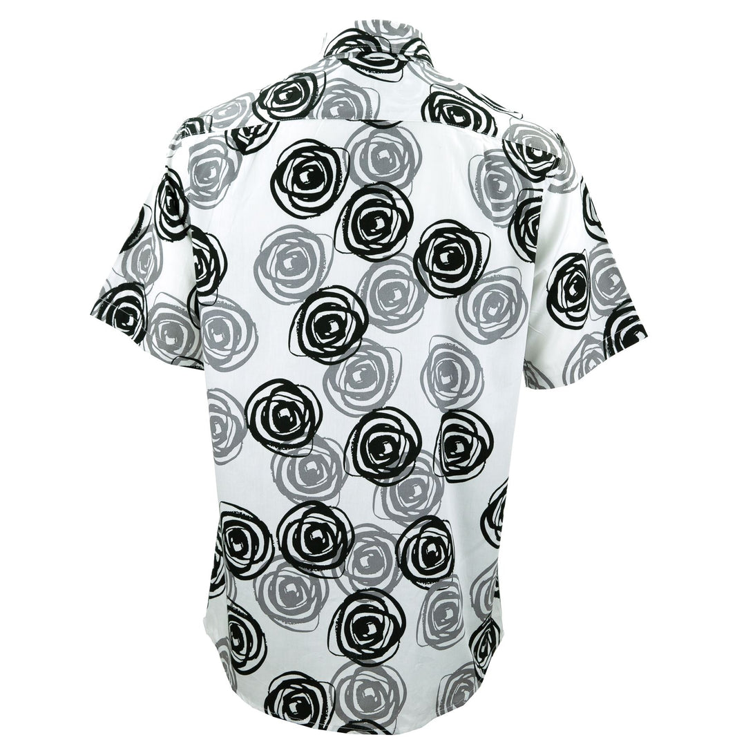 Regular Fit Short Sleeve Shirt - Mono Roses