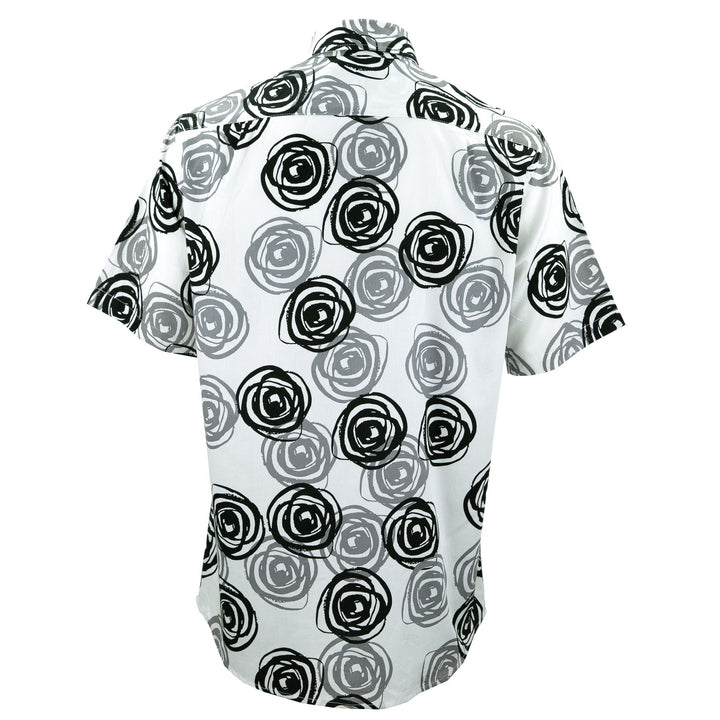 Regular Fit Short Sleeve Shirt - Mono Roses