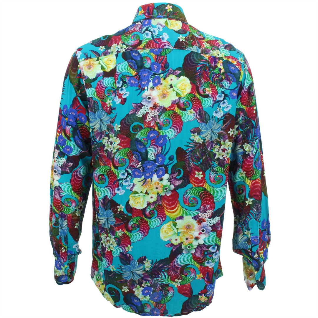 Regular Fit Long Sleeve Shirt - Floral Spiral