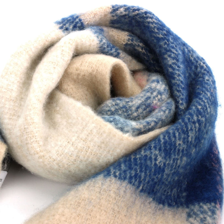 Soft Fashion Ladies Scarf - Blue Cream