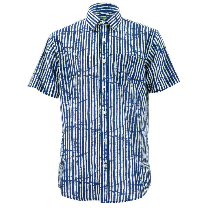 Regular Fit Short Sleeve Shirt - Lines