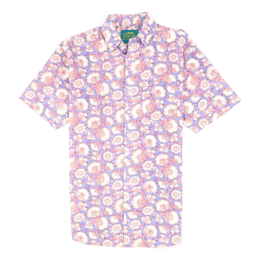 Regular Fit Short Sleeve Shirt - Lavender Drift