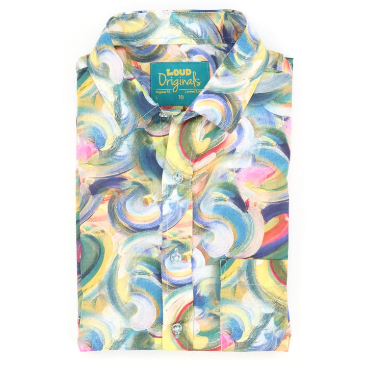 Regular Fit Short Sleeve Shirt - Pastel Storm