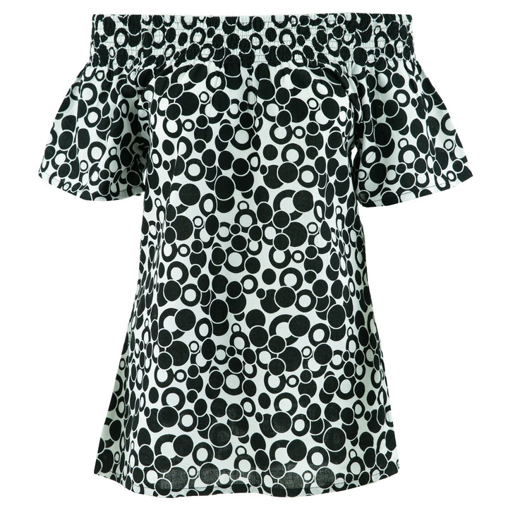 Shirred Super Top - Mono Spot