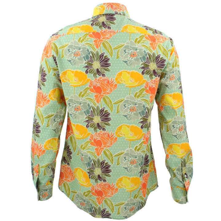 Tailored Fit Long Sleeve Shirt - Polka Floral