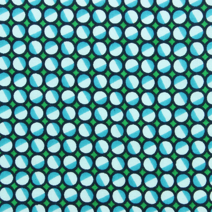 Regular Fit Long Sleeve Shirt - Green & Blue Circles