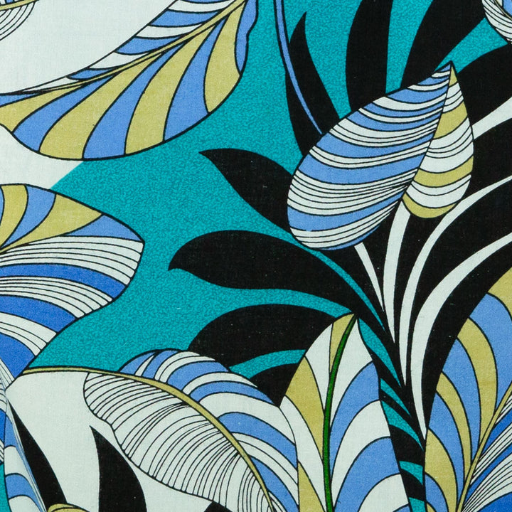 Regular Fit Short Sleeve Shirt - Exotic Vine - Turquoise