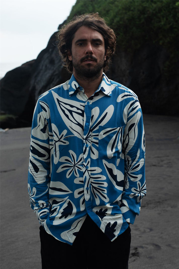 Regular Fit Long Sleeve Shirt - Pacific Drift