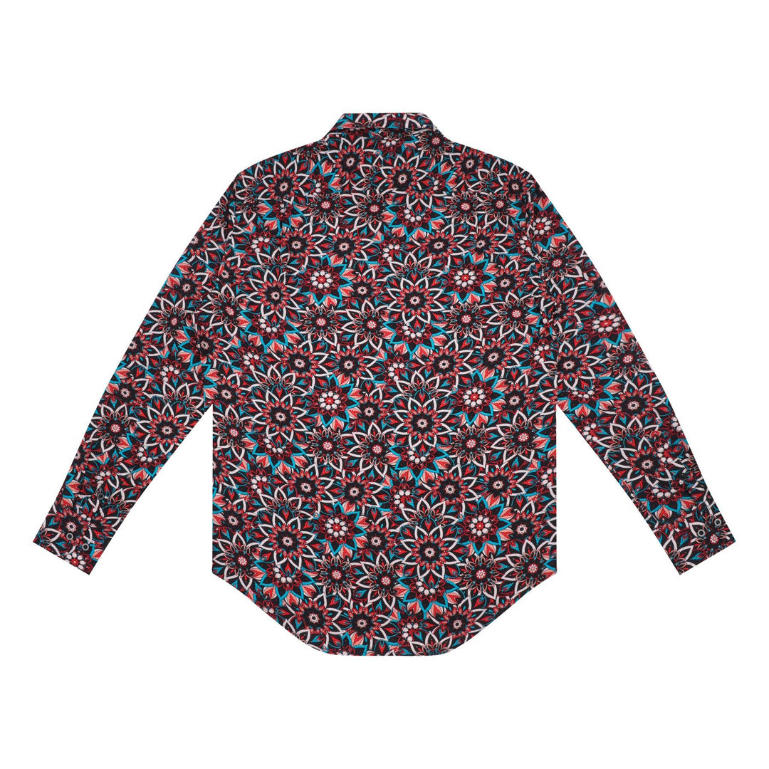 Regular Fit Long Sleeve Shirt - Lotus Kaleidoscope