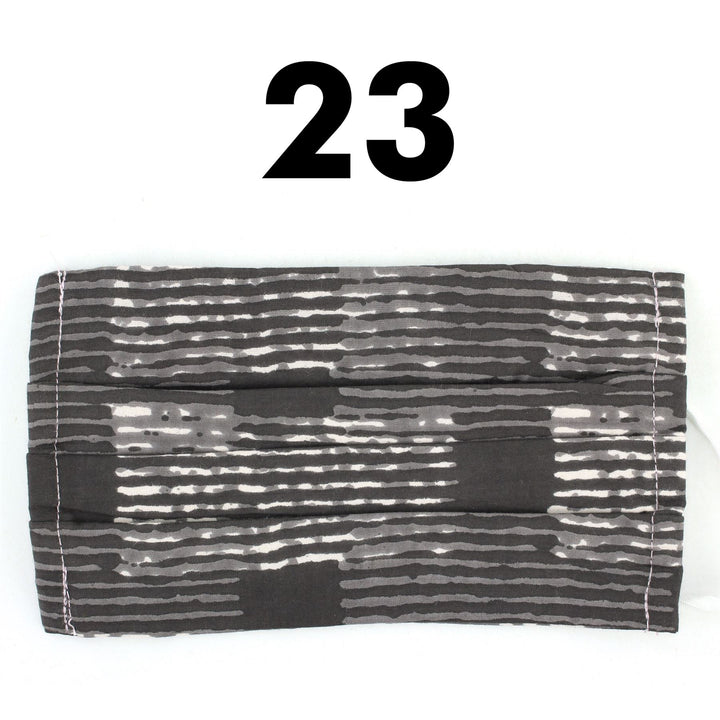 100% Cotton Handmade Pleated Face-Mask