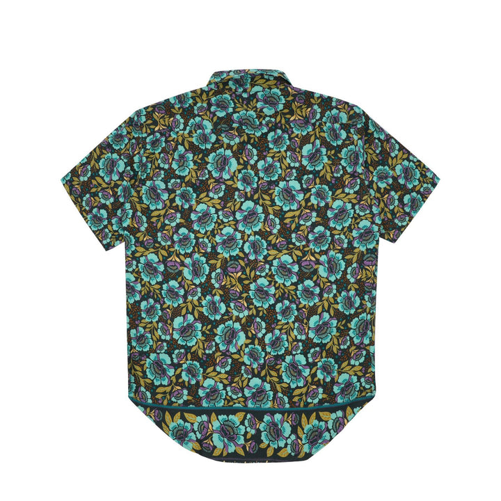 Regular Fit Short Sleeve Shirt - Teal Floral