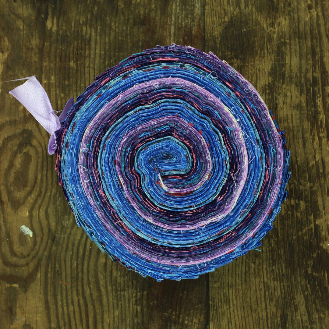 Cotton Batik Pre Cut Fabric Bundles - Jelly Roll  - Tinted with Magic