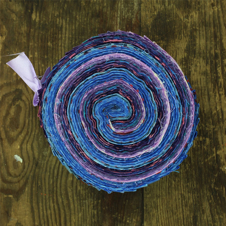 Cotton Batik Pre Cut Fabric Bundles - Jelly Roll  - Tinted with Magic