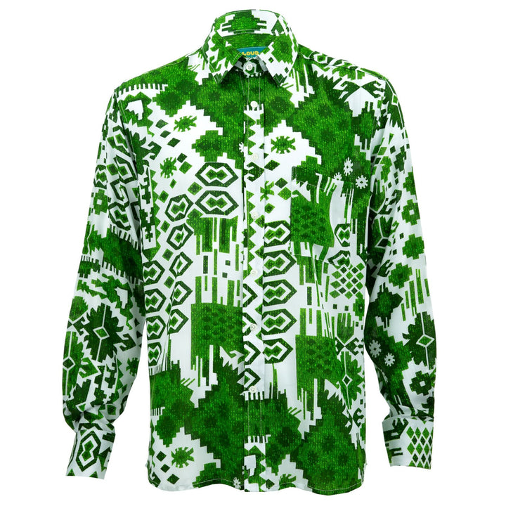 Regular Fit Long Sleeve Shirt - Aztec