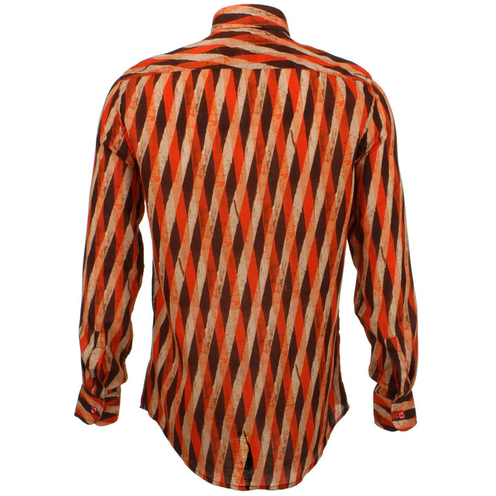 Tailored Fit Long Sleeve Shirt - Overlapping Art Deco