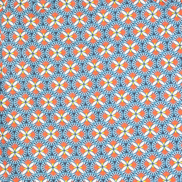 Regular Fit Short Sleeve Shirt - Blue Kaleidoscope