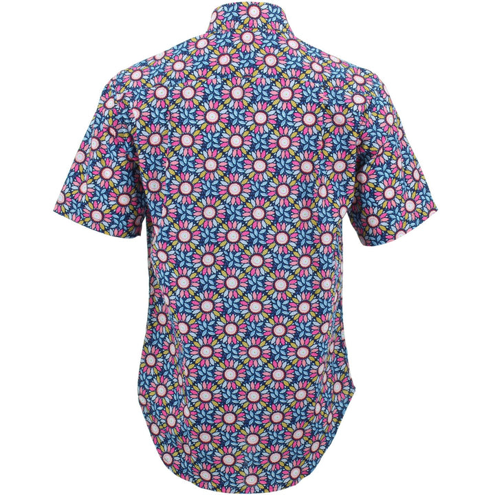 Regular Fit Short Sleeve Shirt - Floral Kaleidoscope