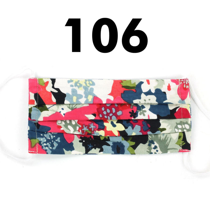 100% Cotton Handmade Pleated Face-Mask