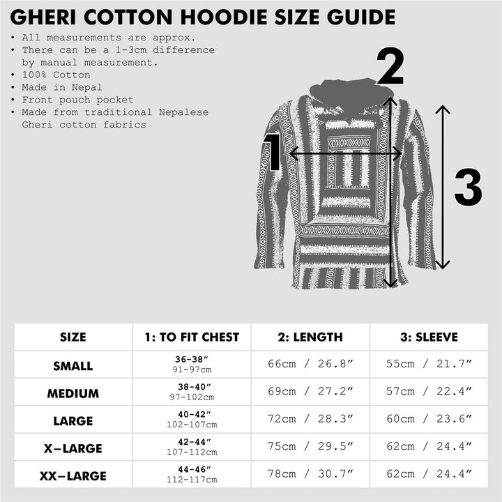 Brushed Gheri Cotton Baja Hoodie - Purple Sky