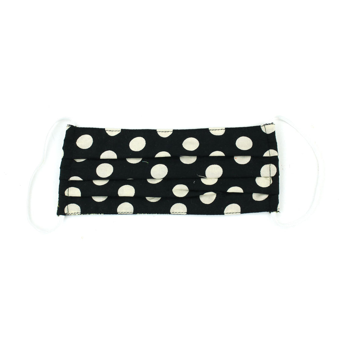 100% Cotton Handmade Pleated Face-Mask