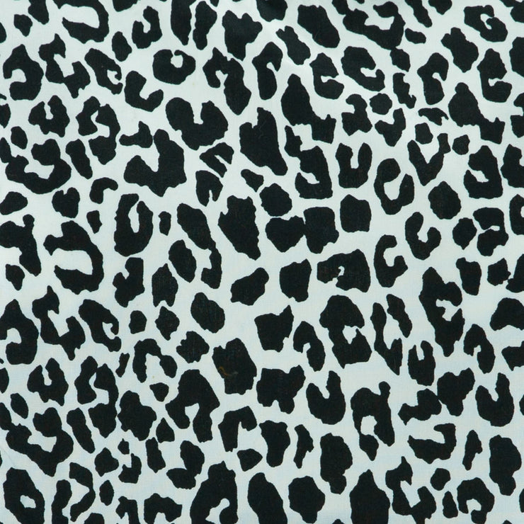 Ruched Box Top - Monochrome Leopard