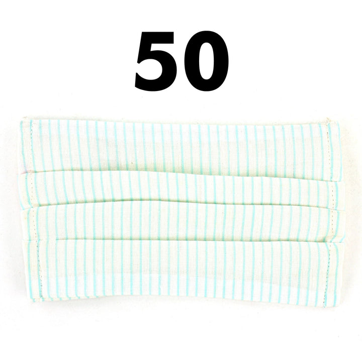 100% Cotton Handmade Pleated Face-Mask