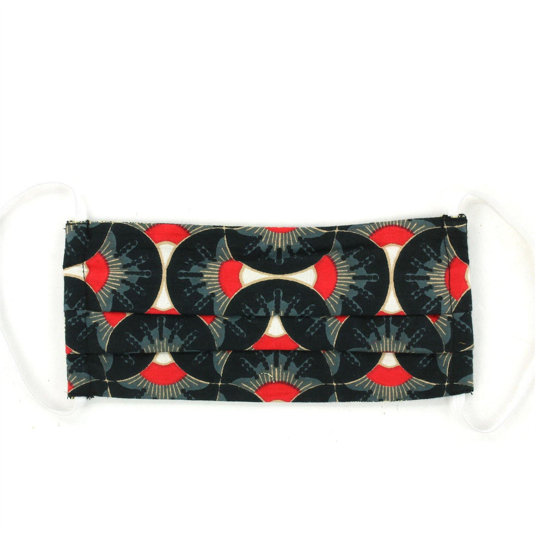 100% Cotton Handmade Pleated Face-Mask
