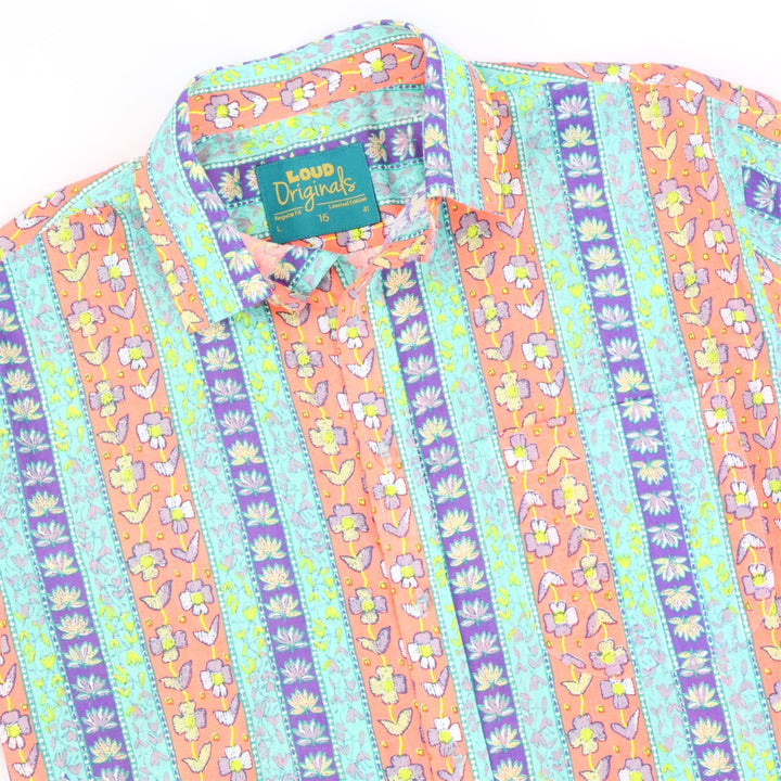 Regular Fit Short Sleeve Shirt - Folk Stripe