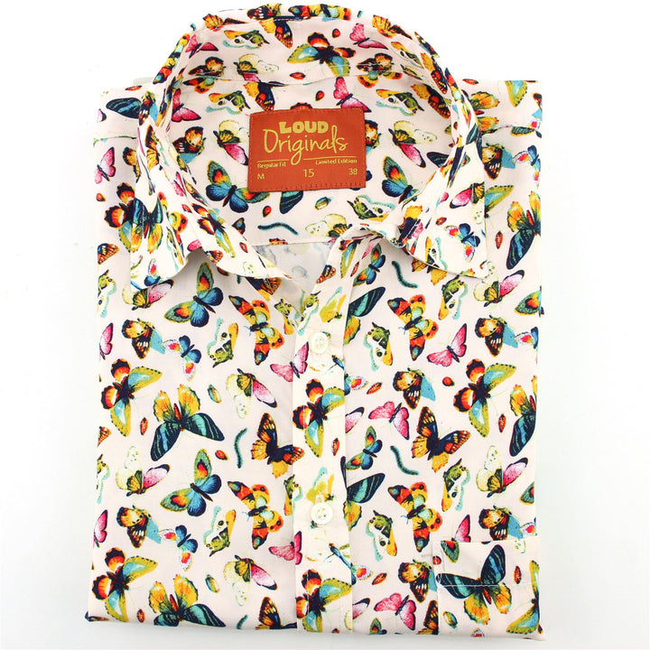 Regular Fit Short Sleeve Shirt - Butterflies