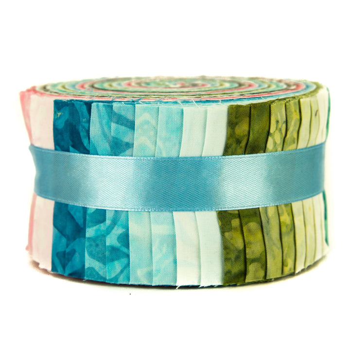 Jelly Roll - 40 Strips of 2.5" x 37" Cotton Batik