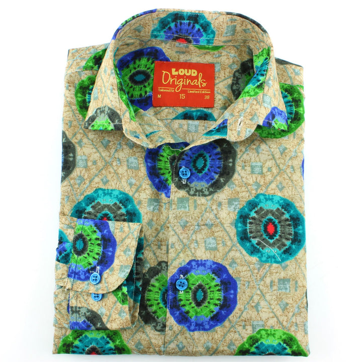 Slim Fit Long Sleeve Shirt - The Eye of the Kaleidoscope