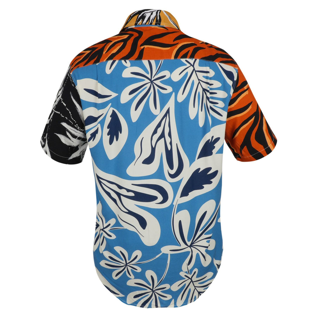Regular Fit Short Sleeve Shirt - Random Mixed Panel Tropical