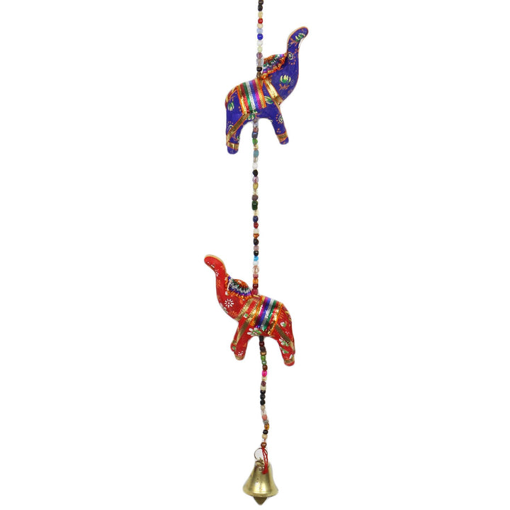 Handmade Rajasthani Strings Hanging Decorations - Cloth Elephants
