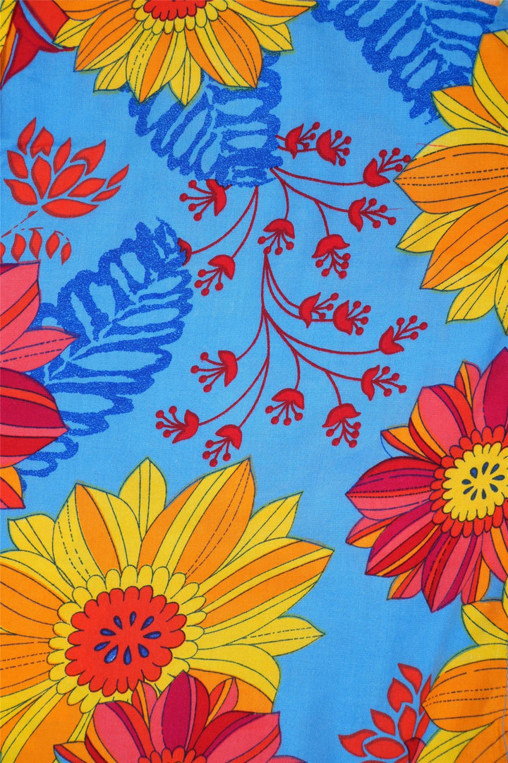 Regular Fit Long Sleeve Shirt - Blue Sky Meadow