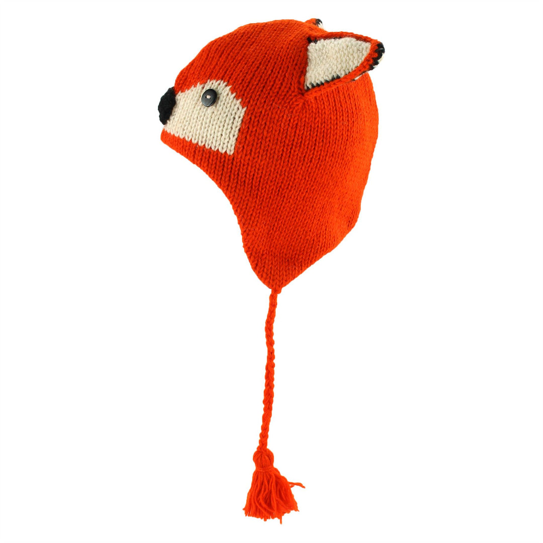 Wool Animal Hat - Fox