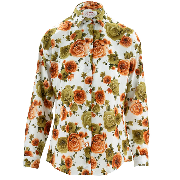 Classic Women's Shirt - English Rose Burnt Orange