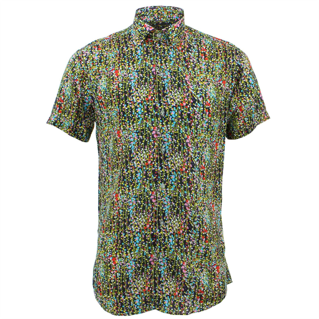 Tailored Fit Short Sleeve Shirt - Multi Ditzy