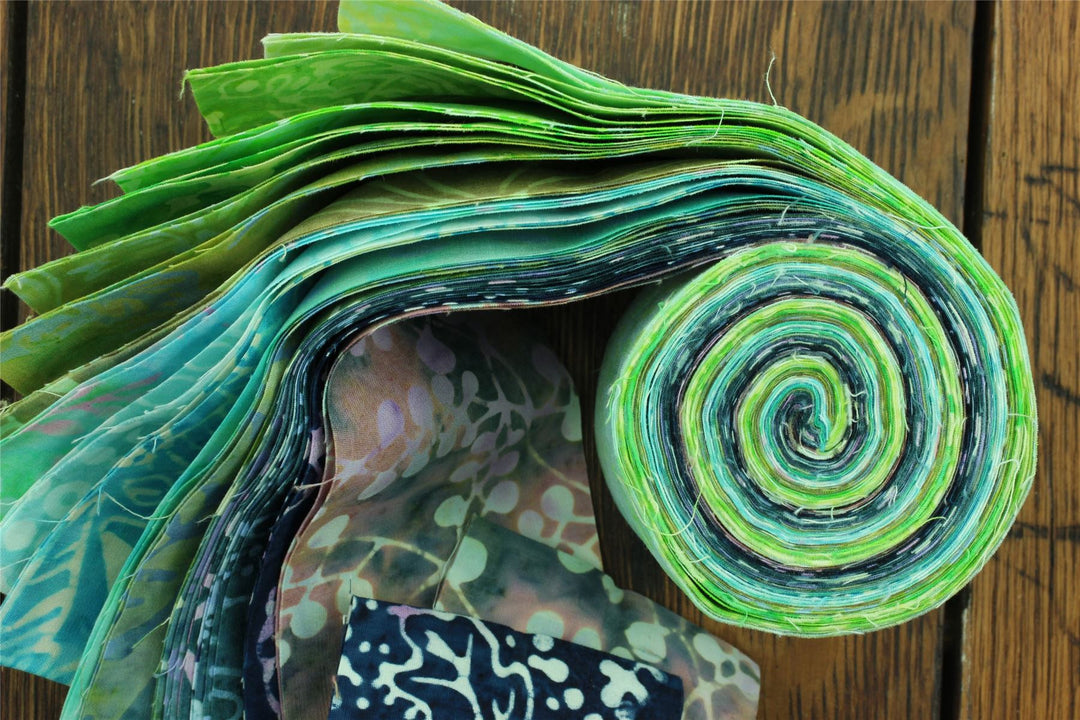 Jelly Roll - 20 Strips of 2.5" x 37" Cotton Batik