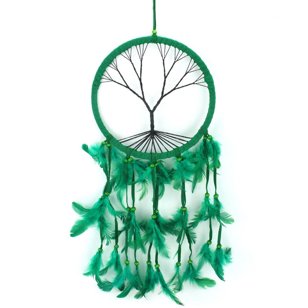 Dreamcatcher - Tree of Life 22cm Green