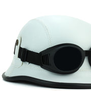 Combat Novelty Festival Helmet with Goggles - White